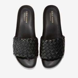 Cole Haan Women's Woven Black Sandals